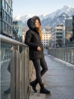 Damenjacke ALPINE PRO EGYPA LJCB592 SCHWARZ