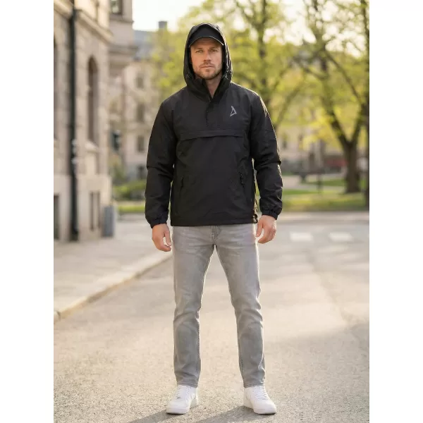  Herrenwindjacke über dem Kopf ALTISPORT BYB/ALM002B3162 SCHWARZ 