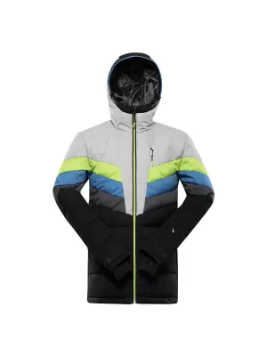 Herrenfeder Skijacke ALPINE PRO FEEDR MJCB638 SCHWARZ