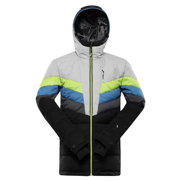  Herrenfeder Skijacke ALPINE PRO FEEDR MJCB638 SCHWARZ 