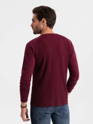 Hemd OMBRE OM-LSCL-0109 KASTANIENBRAUN