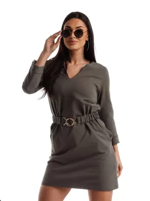 Kleid EDOTI DLR096 KHAKI