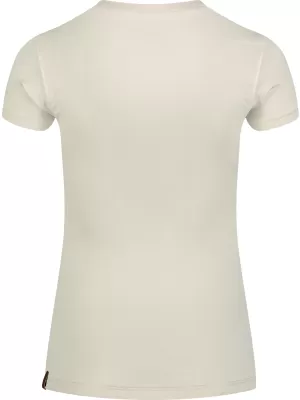 Damen-T-Shirt aus Baumwolle NORDBLANC AGNES NBFLT8147 CREMIG WEIß
