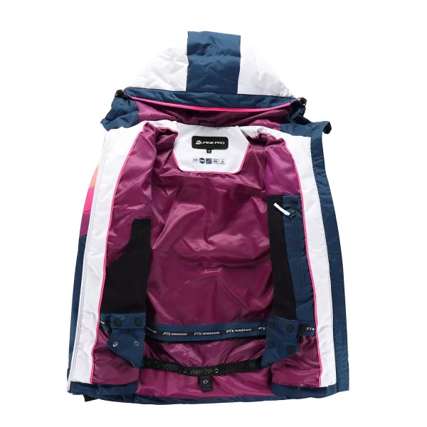  Feder Skijacke für Frauen ALPINE PRO FEEDRA LJCB604 BLAU 