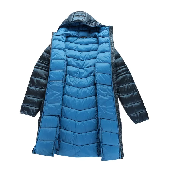  Langer Damen Ultraleicher Mantel ALPINE PRO OREFA LCTD209 BLUE MYKONOS 