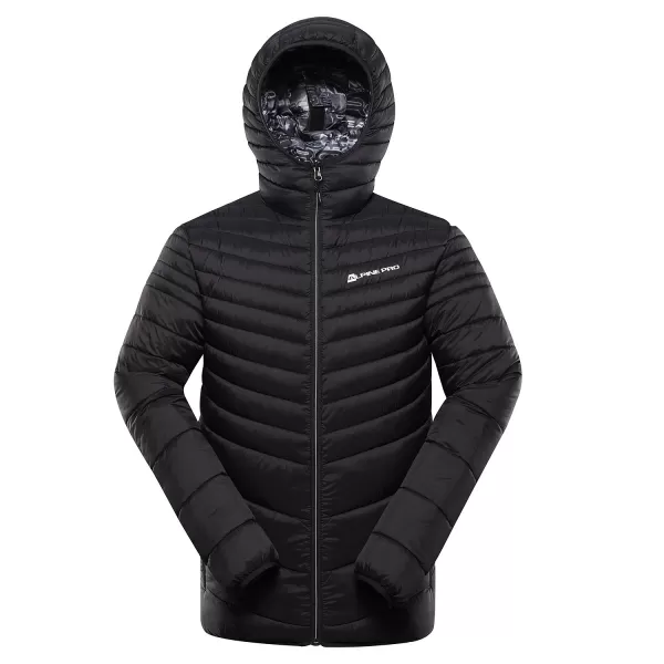  Doppelseitige Hi-Thherm-Jacke von Männern ALPINE PRO EROM MJCD628 SCHWARZ 