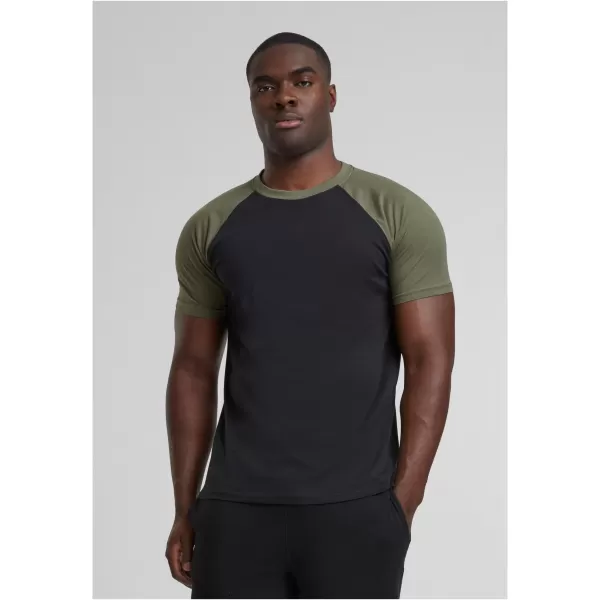  Hemd URBAN CLASSICS TB639 SCHWARZ/OLIVE 