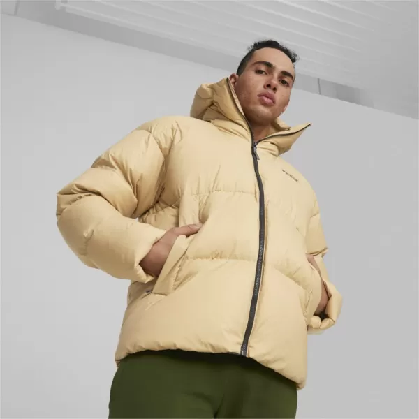  Herrenjacke PUMA HOODED ULTRA DOWN PUFFER JACKET BEIGE 