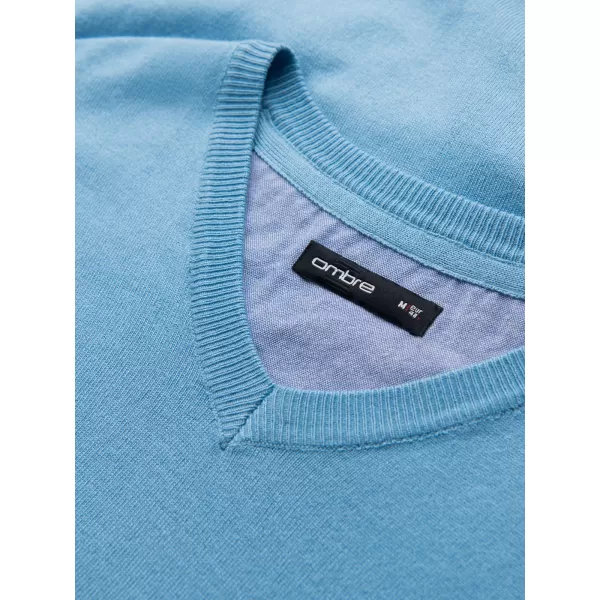 Herrenpullover OMBRE OM-SWBS-0107 HELLBLAU 