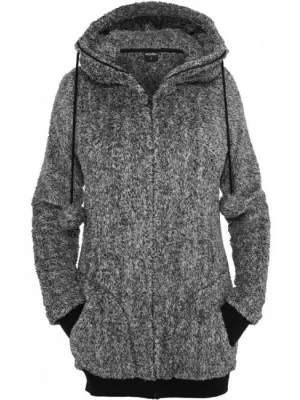 Damen Sweatshirt URBAN CLASSICS TB616 SCHWARZ/WEIß