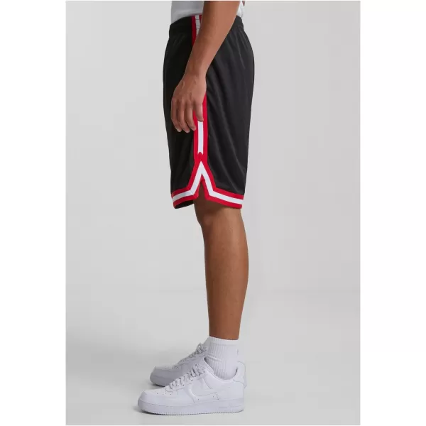  Shorts URBAN CLASSICS TB243 SCHWARZ/ROT/WEIß 