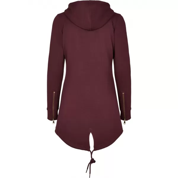  Damen Sweatshirt URBAN CLASSICS TB1075 ROTWEIN 