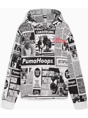 Herren-Sweatshirt PUMA MEDIA DAY HOODIE SCHWARZ