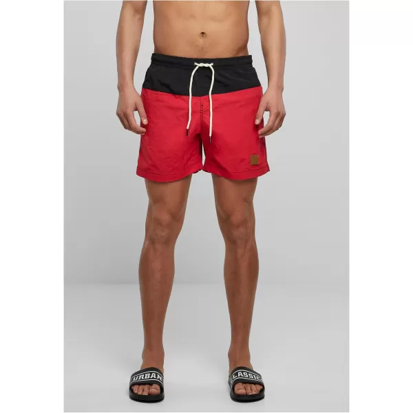  Shorts URBAN CLASSICS TB1026 SCHWARZ/ROT 
