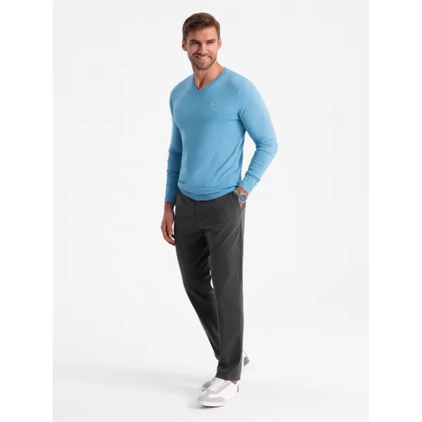  Herrenpullover OMBRE OM-SWBS-0107 HELLBLAU 