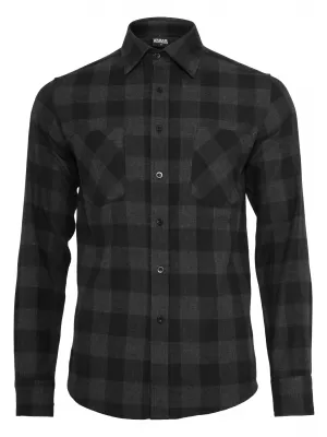Hemd URBAN CLASSICS TB297 SCHWARZ/HOLZKOHLE