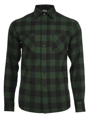 Hemd URBAN CLASSICS TB297 SCHWARZ/WALD