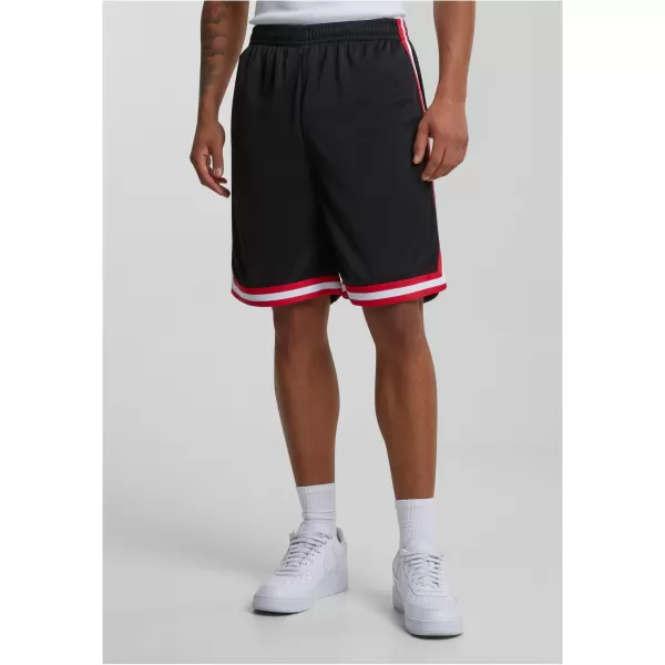  Shorts URBAN CLASSICS TB243 SCHWARZ/ROT/WEIß 