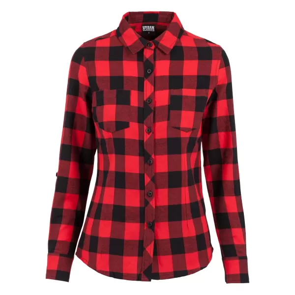  Hemd URBAN CLASSICS TB1280 SCHWARZ/ROT 