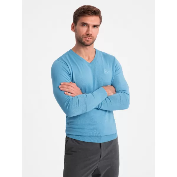  Herrenpullover OMBRE OM-SWBS-0107 HELLBLAU 