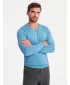 Herrenpullover OMBRE OM-SWBS-0107 HELLBLAU