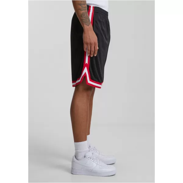  Shorts URBAN CLASSICS TB243 SCHWARZ/ROT/WEIß 