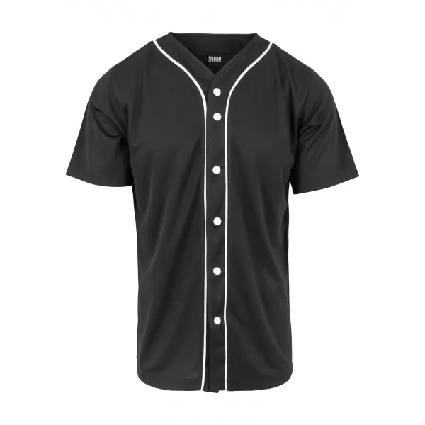  Hemd URBAN CLASSICS TB1237 SCHWARZ/WEIß 