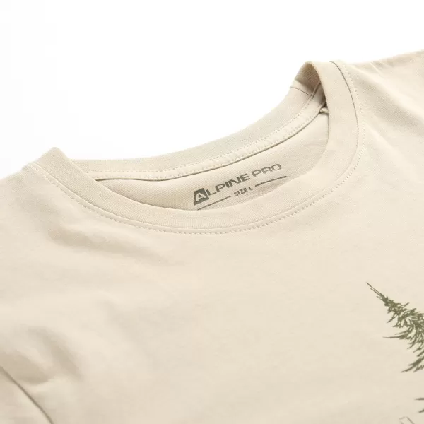  Herren -T -Shirt aus Bio -Baumwolle ALPINE PRO EKK MTSD920 WEIßER PFEFFER 