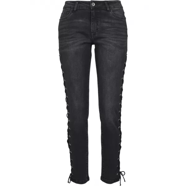  Damenhosen URBAN CLASSICS TB2003 SCHWARZ GEWASCHEN 