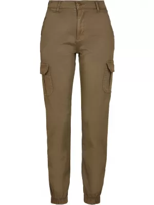 Damenhosen URBAN CLASSICS TB3048 OLIVE