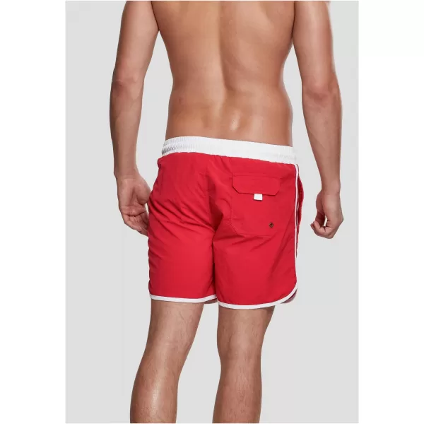  Shorts URBAN CLASSICS TB2050 FEUER ROT/WEIß 