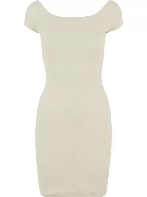 Kleid URBAN CLASSICS TB1501 WEIß/SAND