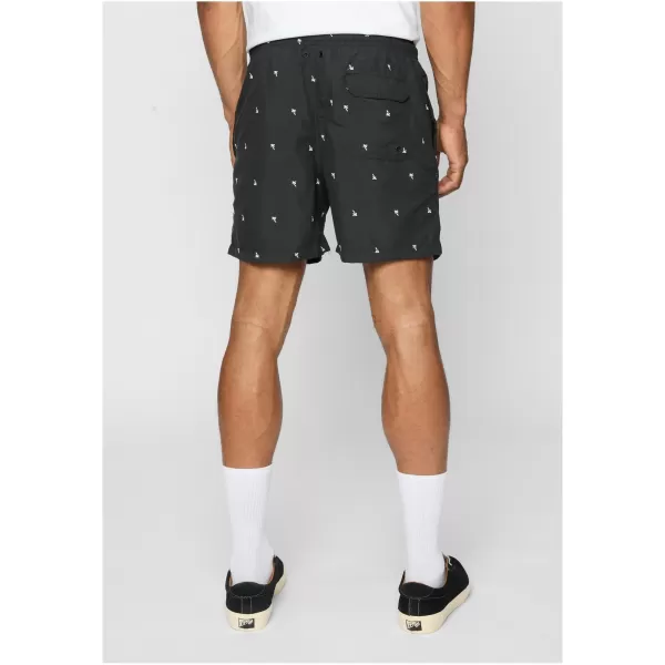  Shorts URBAN CLASSICS TB2680 SCHWARZ/PALME 