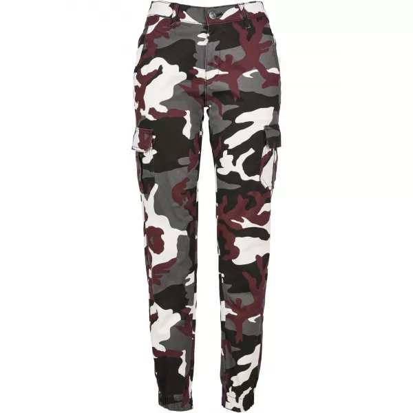  Damenhosen URBAN CLASSICS TB3047 WEIN CAMO 