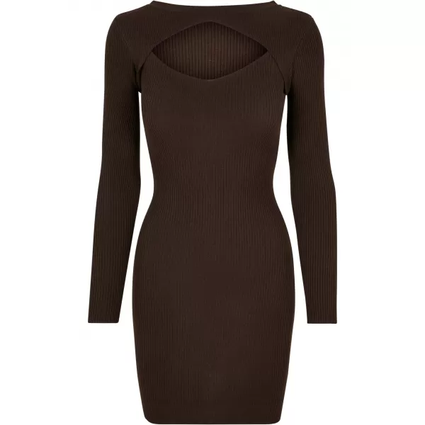  Kleid URBAN CLASSICS TB1742 BRAUN 