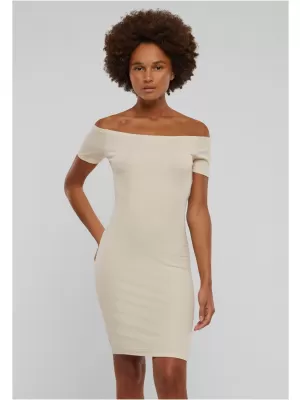 Kleid URBAN CLASSICS TB1501 WEIß/SAND