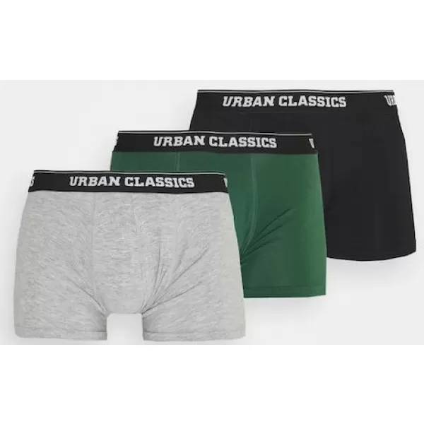  Boxer URBAN CLASSICS TB3708 GRAU/DUNKELGRÜN/SCHWARZ 