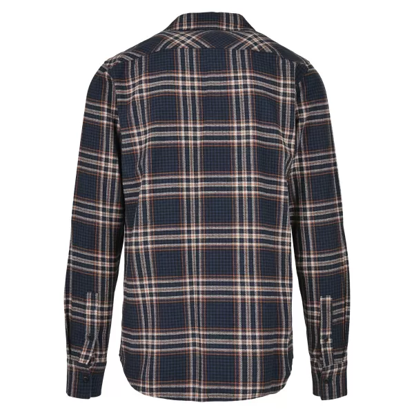  Hemd URBAN CLASSICS TB3807 DUNKELBLAU/GETEILT 
