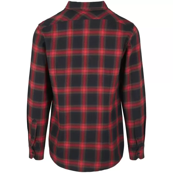  Hemd URBAN CLASSICS TB3195 SCHWARZ/ROT 