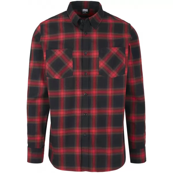  Hemd URBAN CLASSICS TB3195 SCHWARZ/ROT 