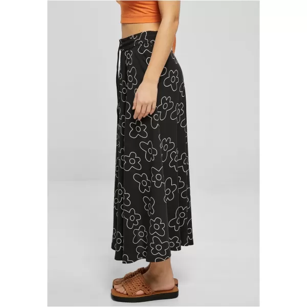  Damenrock URBAN CLASSICS TB4099 SCHWARZE BLUME 