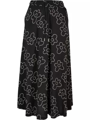 Damenrock URBAN CLASSICS TB4099 SCHWARZE BLUME