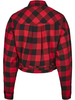Hemd URBAN CLASSICS TB3753 SCHWARZ/ROT