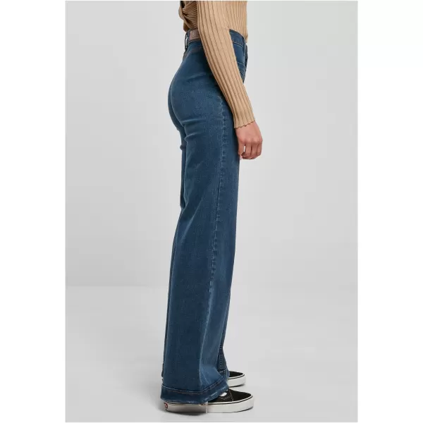  Damenhosen URBAN CLASSICS TB5452 TIEFBLAU GEWASCHEN 