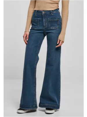 Damenhosen URBAN CLASSICS TB5452 TIEFBLAU GEWASCHEN
