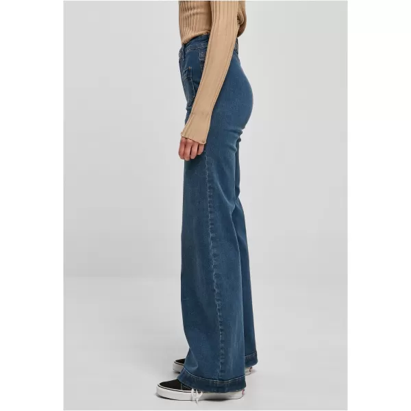  Damenhosen URBAN CLASSICS TB5452 TIEFBLAU GEWASCHEN 