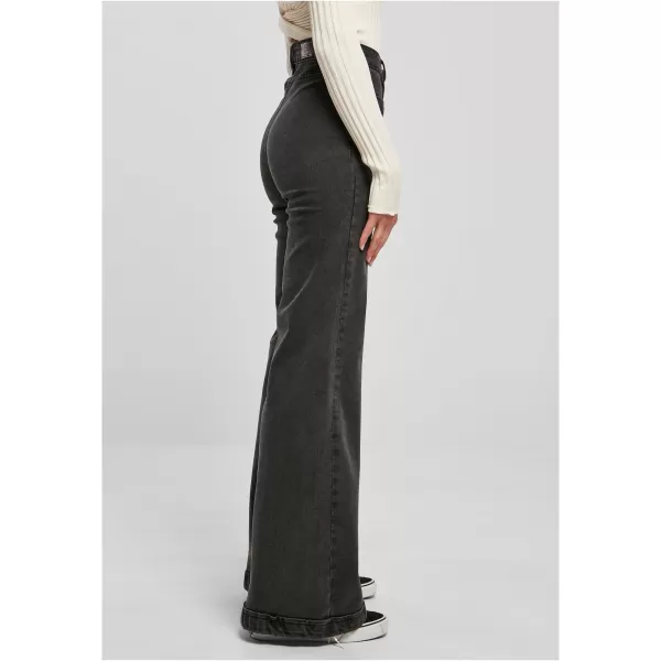  Damenhosen URBAN CLASSICS TB5452 SCHWARZ GEWASCHEN 
