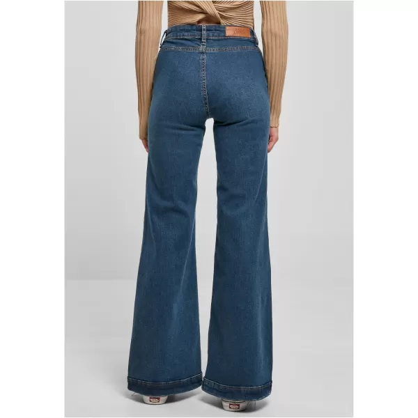  Damenhosen URBAN CLASSICS TB5452 TIEFBLAU GEWASCHEN 