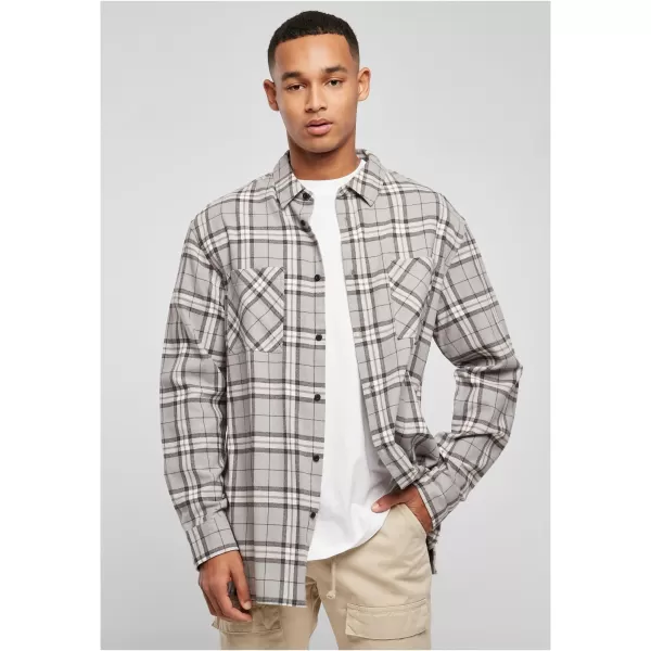  Hemd URBAN CLASSICS TB5516 GRAU/SCHWARZ 