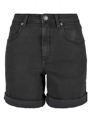 Damenshorts URBAN CLASSICS TB4796 SCHWARZ GEWASCHEN